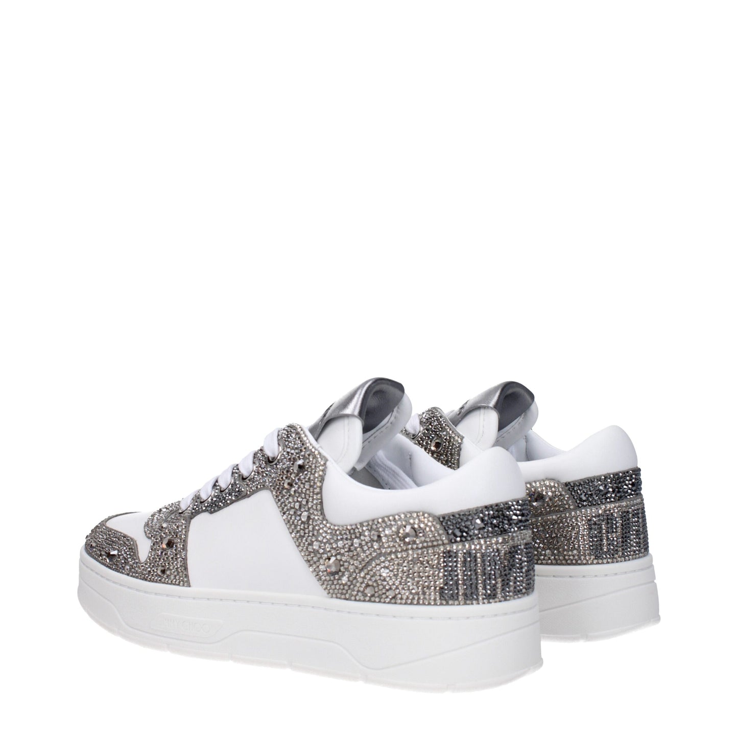 Jimmy Choo Chunky Sneakers aus weißem Leder