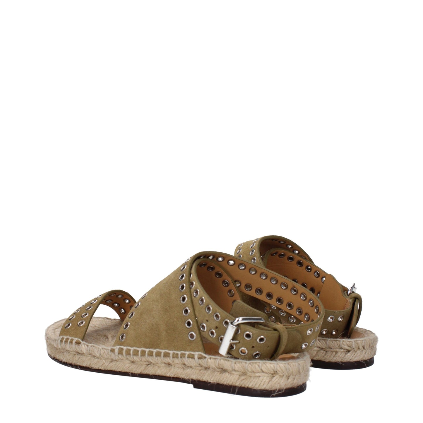 Isabel Marant Grüne Ledersandalen