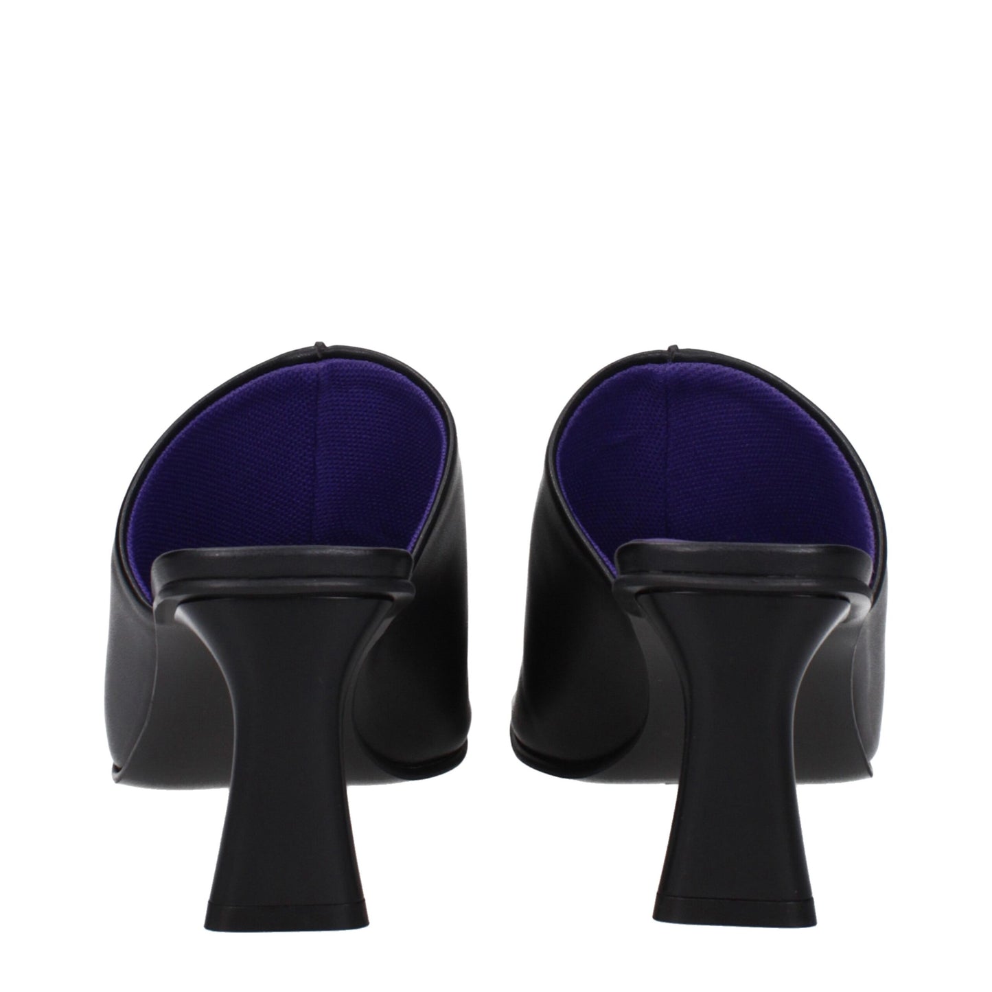 Stella McCartney Schwarze Leder-Stilettosandalen