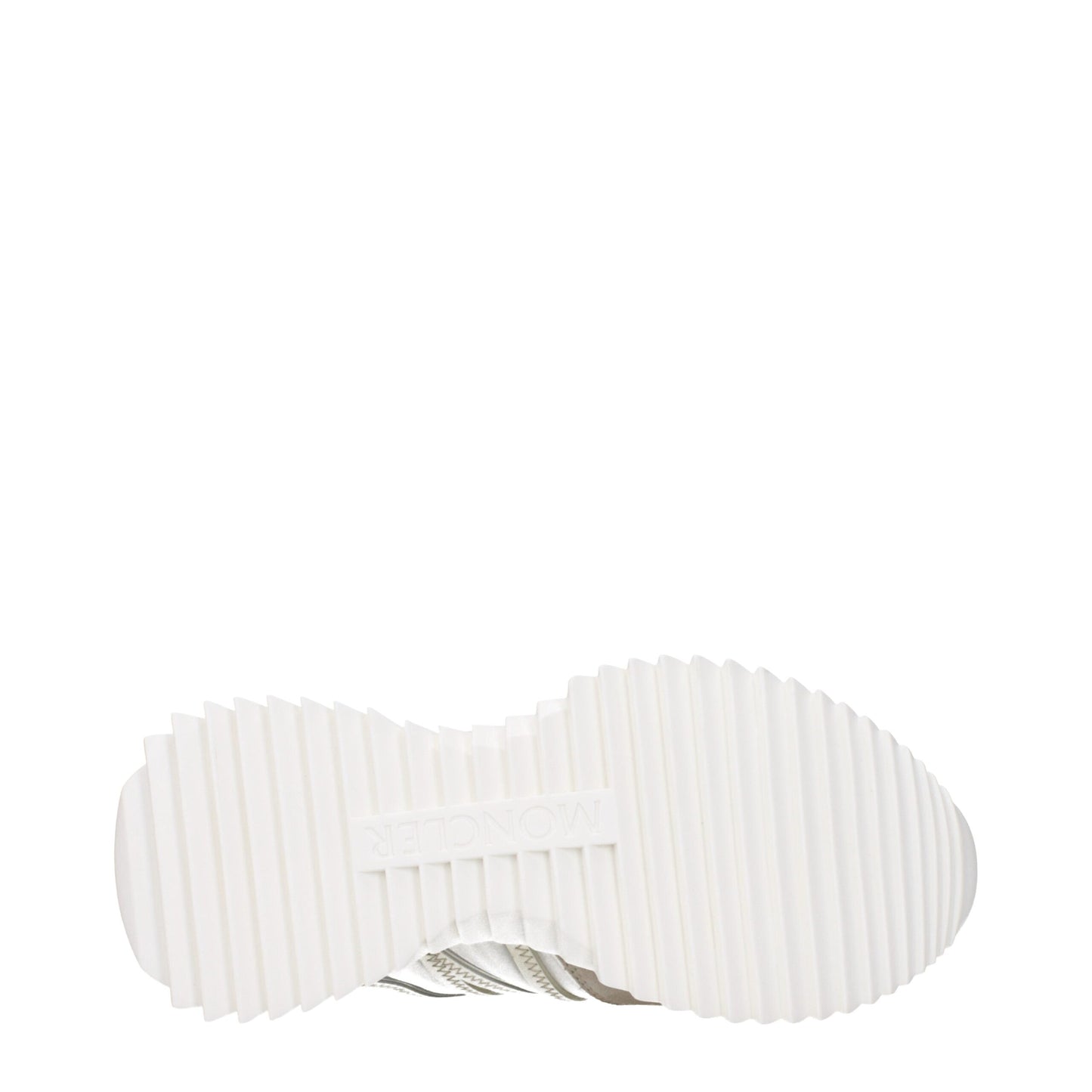 Moncler Beigefarbene Stoff-Sneaker mit niedrigem Schnitt