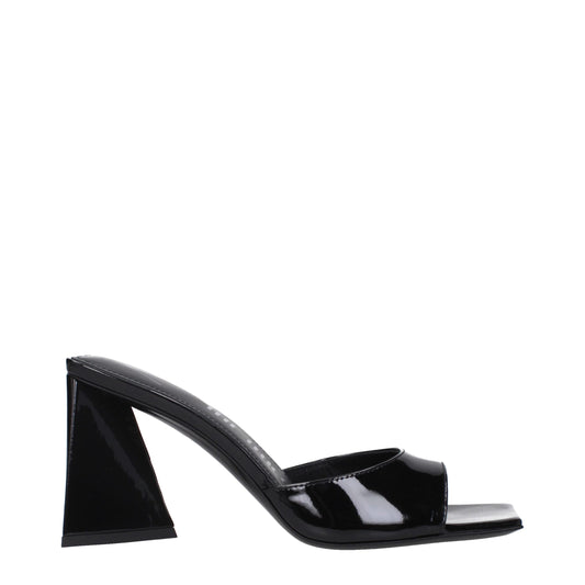 The Attico Schwarze Leder-Stilettos