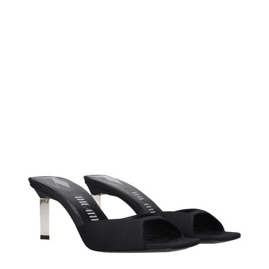 The Attico Schwarze Satin-Sandaletten mit Stiletto-Absatz