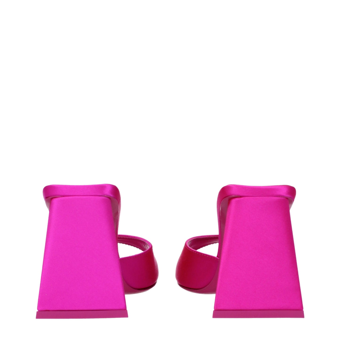 The Attico Pinke Satin Sandalen mit Pfennigabsatz