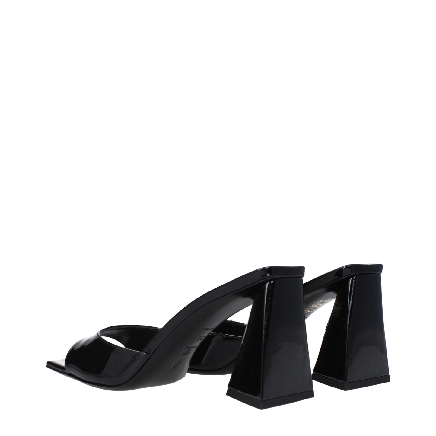 The Attico Schwarze Leder-Stilettos