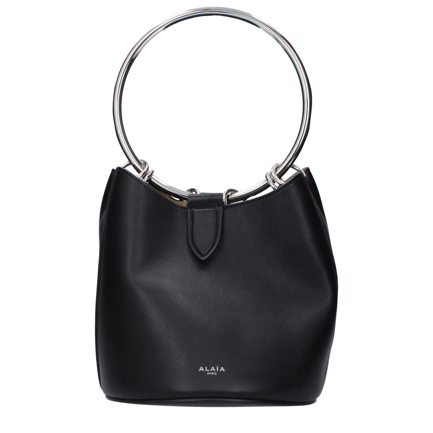 Alaïa Schwarze Lederhandtasche