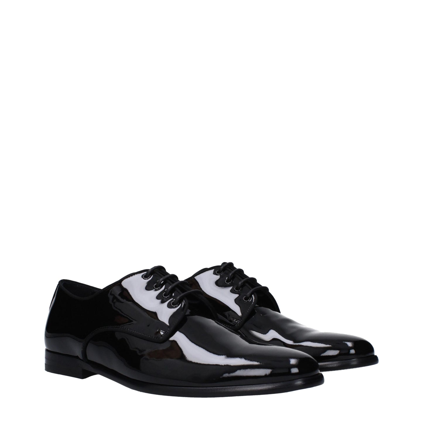 Dolce & Gabbana Schwarze Leder Oxfords und Derbies