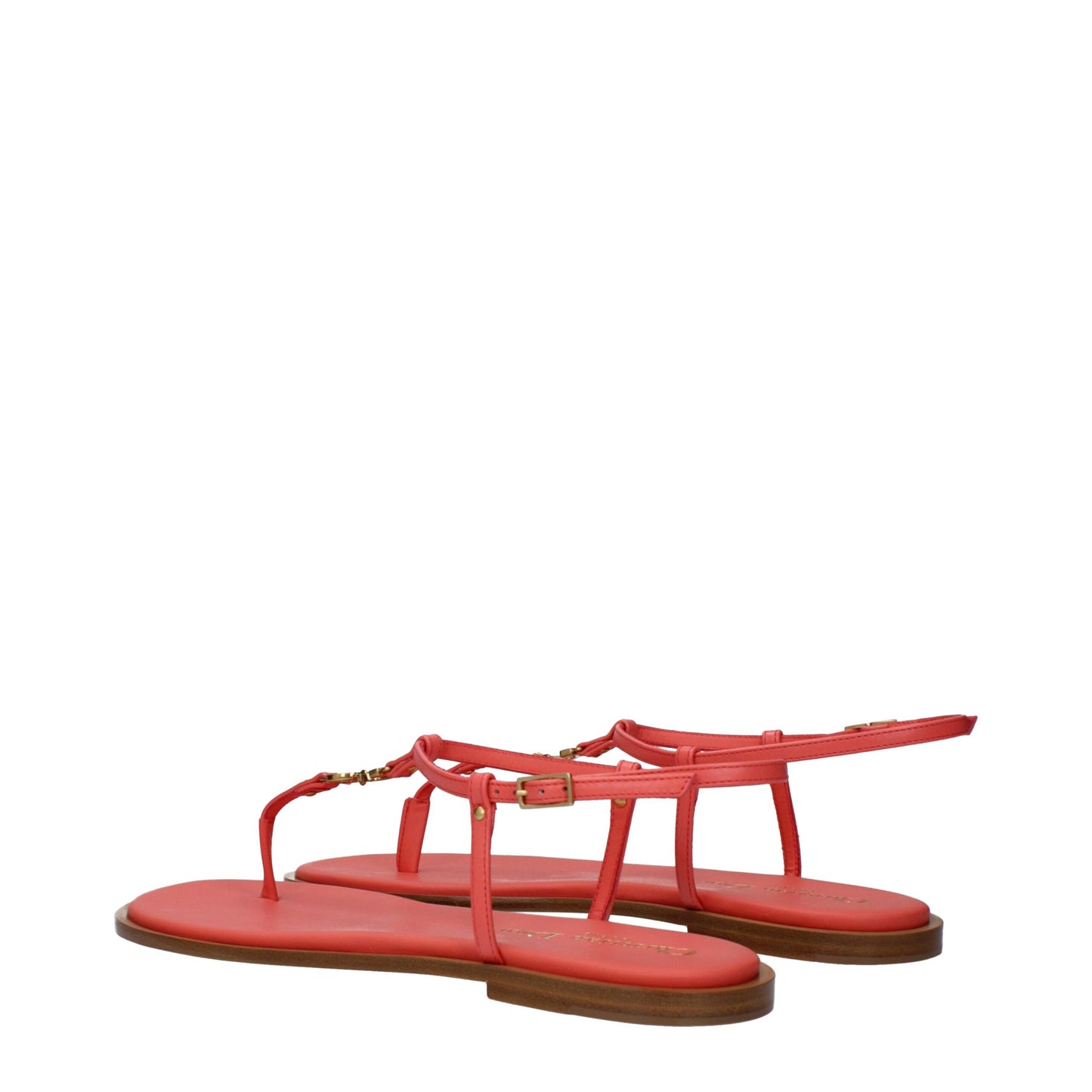 Christian Dior Rosa Flip-Flop-Sandalen aus Leder