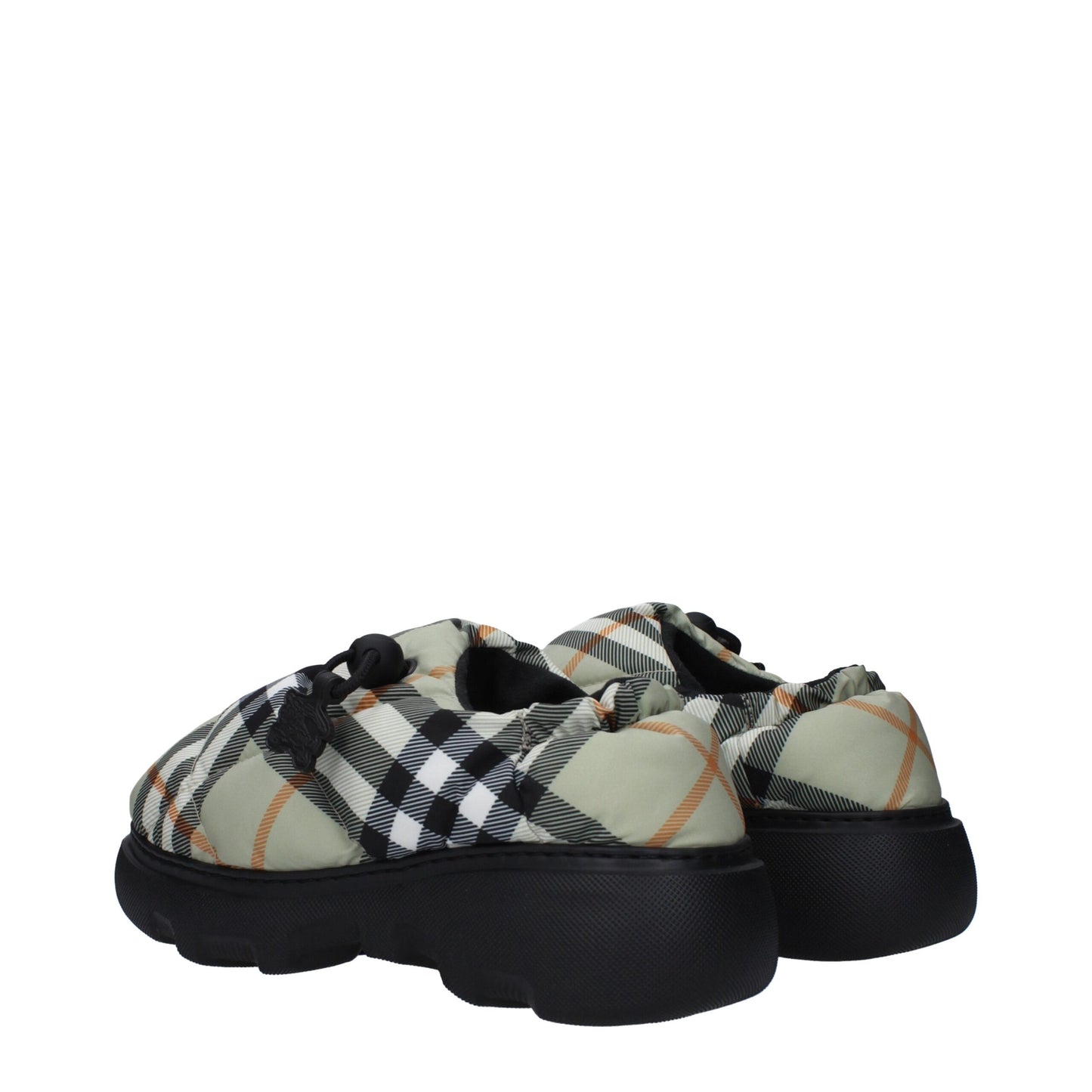 Burberry Slipper aus grünem Stoff