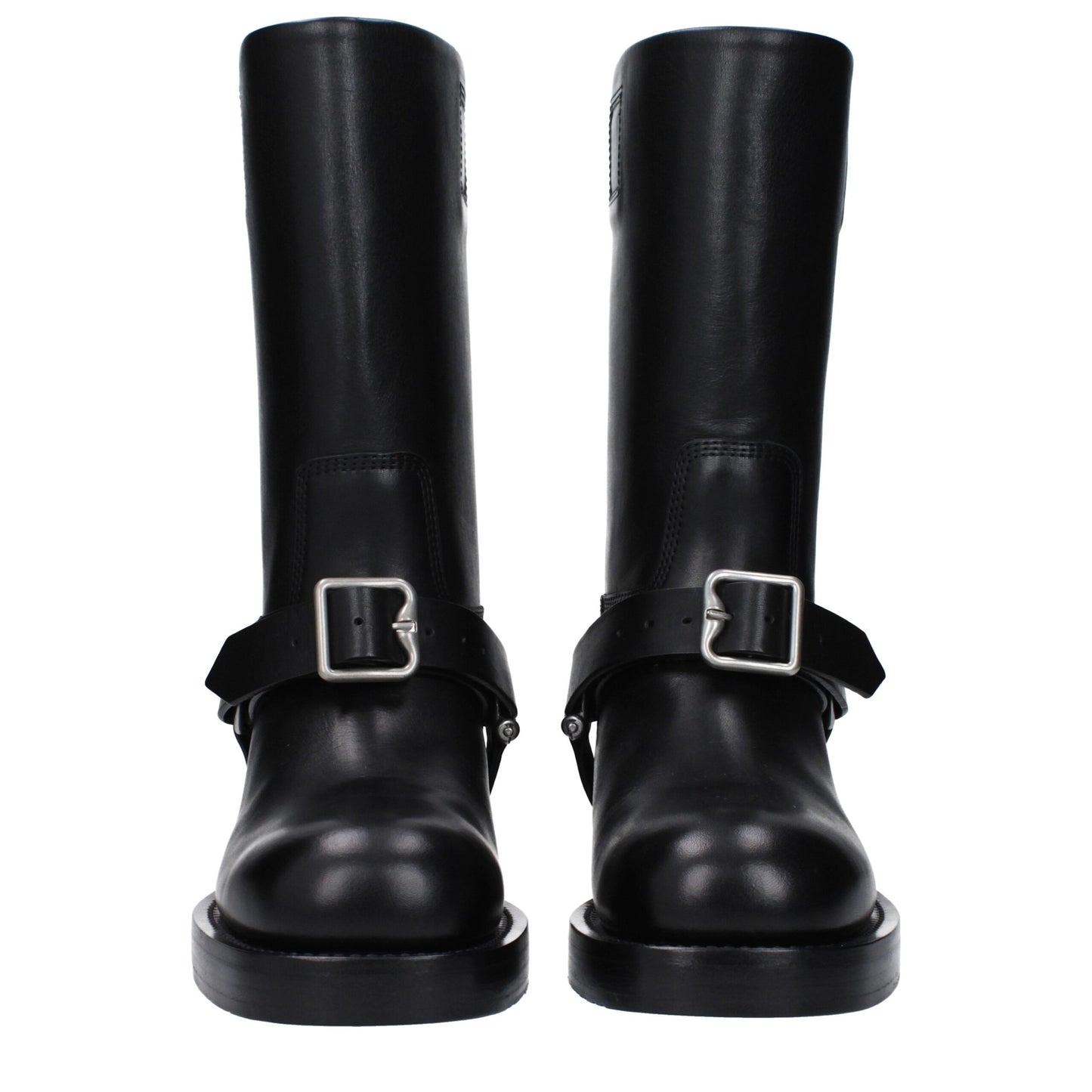 Burberry Schwarze Lederstiefel