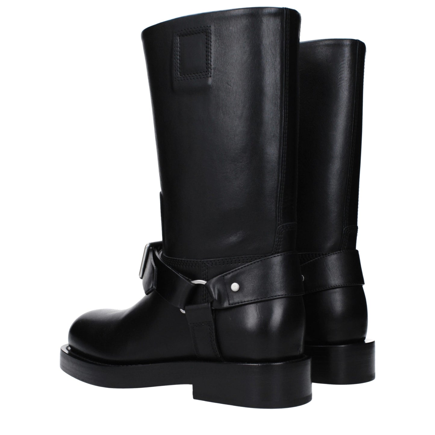 Burberry Schwarze Lederstiefel