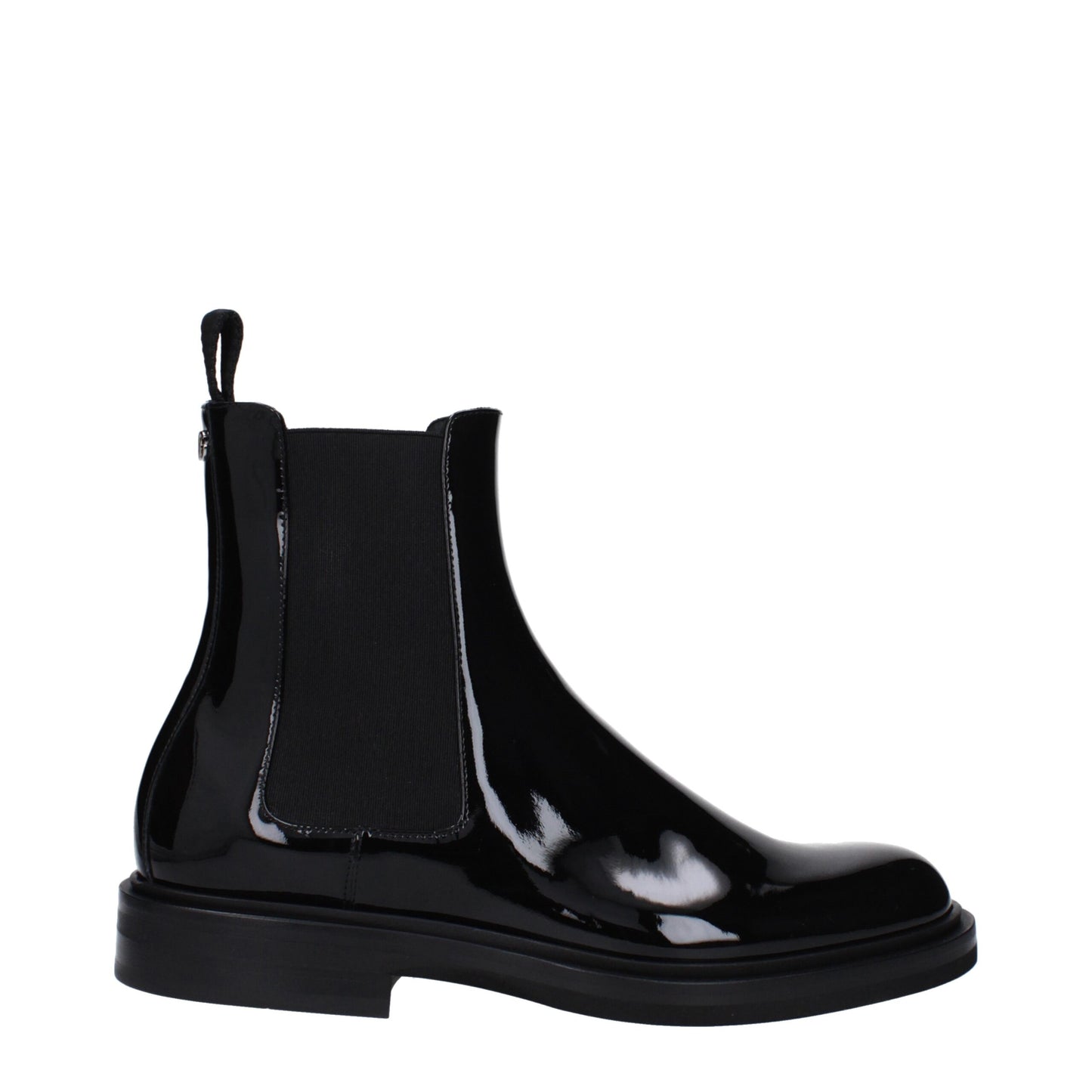 Dolce & Gabbana Schwarze Lederstiefeletten
