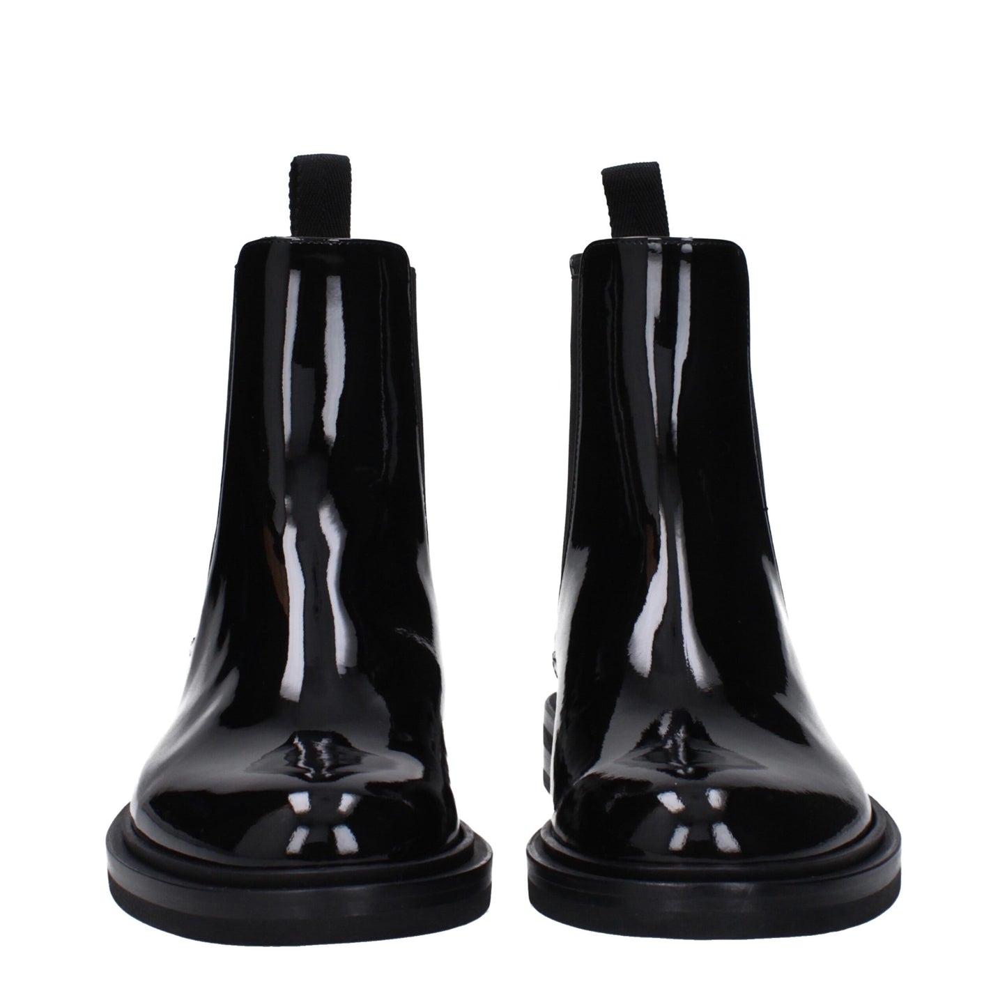 Dolce & Gabbana Schwarze Lederstiefeletten