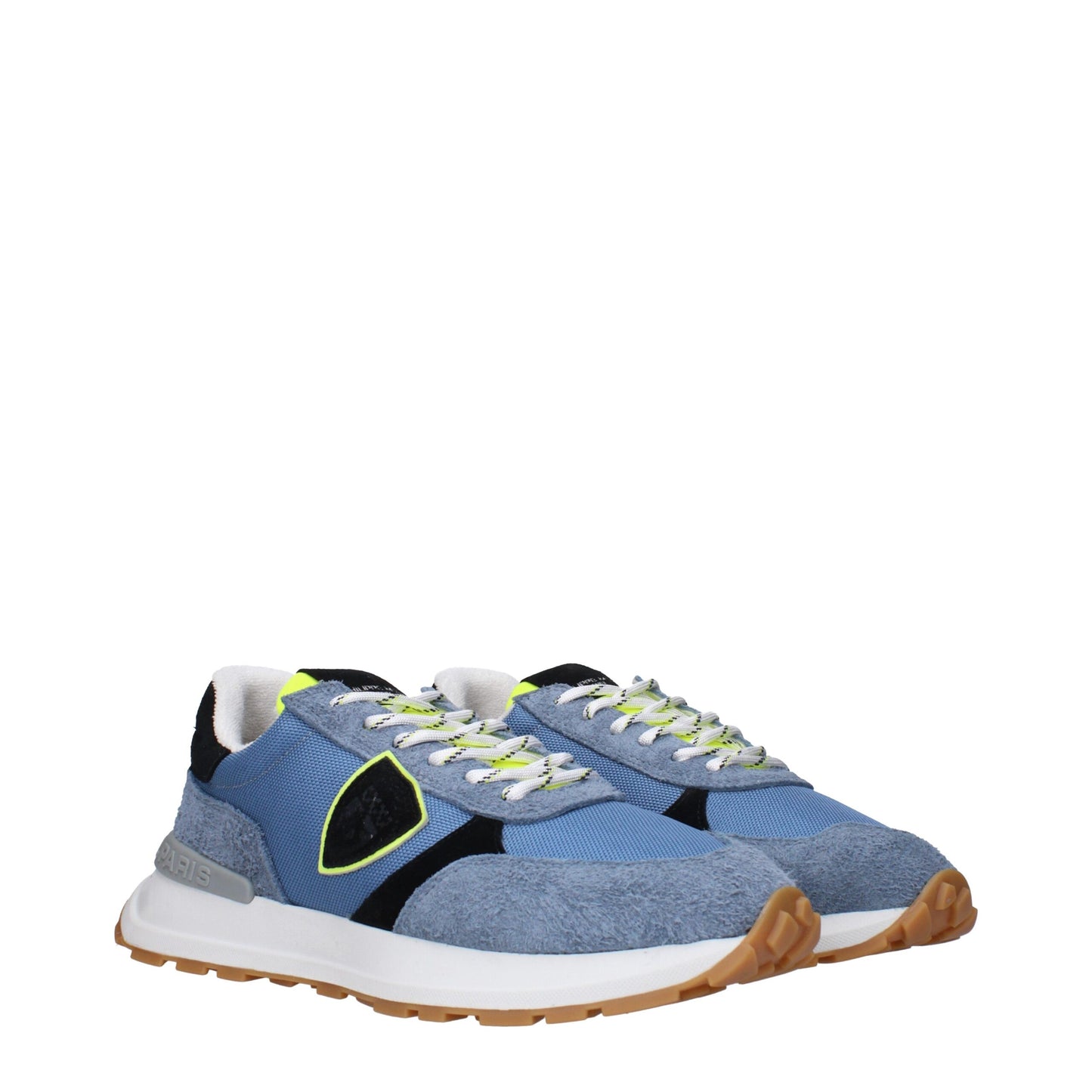 Philippe Model Sportliche Turnschuhe aus blauem Stoff