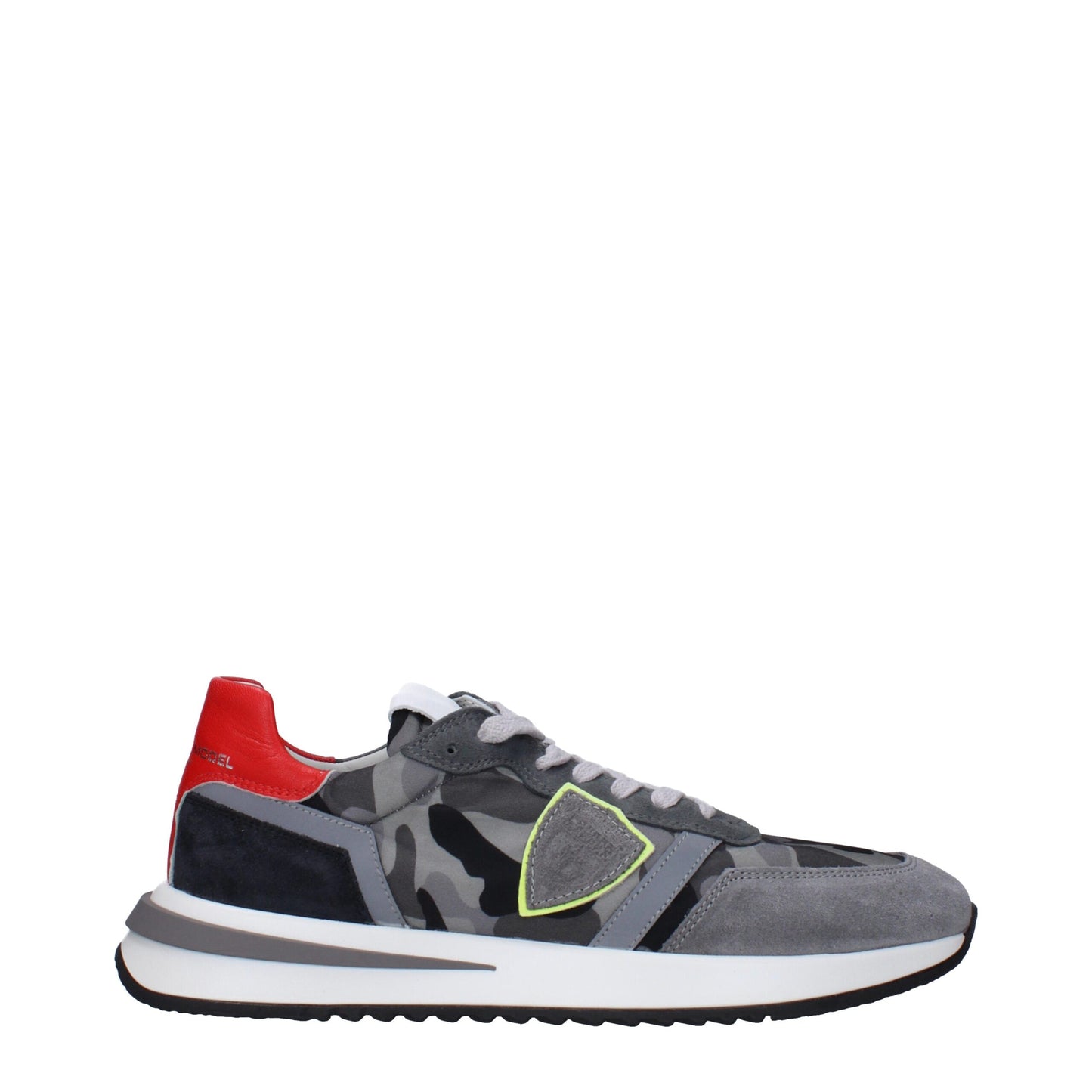 Philippe Model Graue Stoff-Sneakers