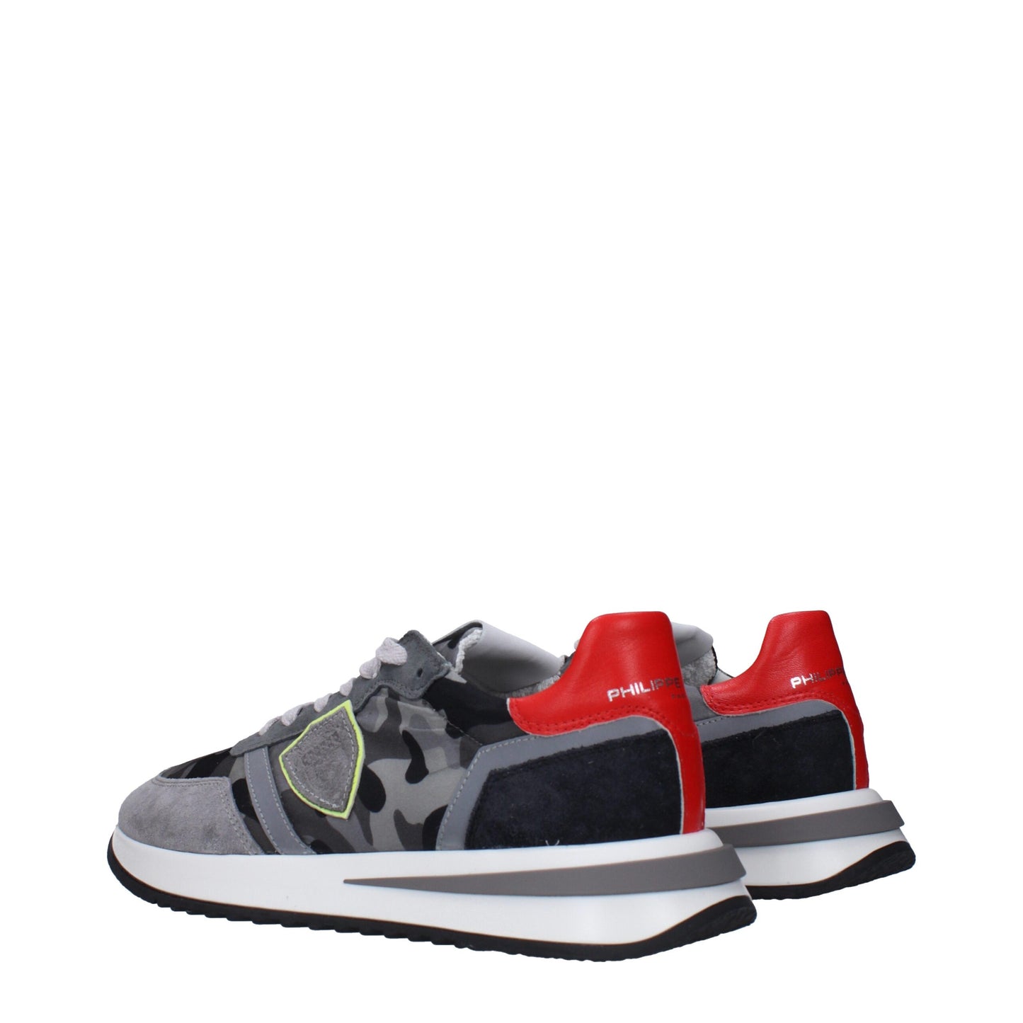 Philippe Model Graue Stoff-Sneakers