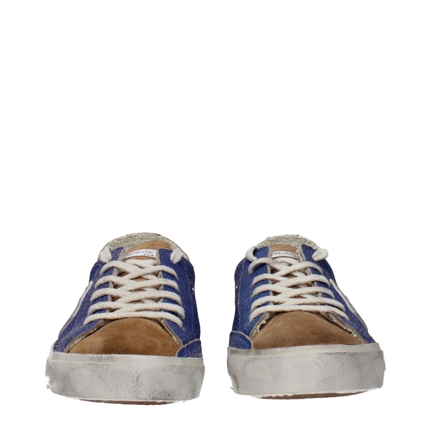 Philippe Model Blaue Leder-Sneaker mit niedrigem Schaft