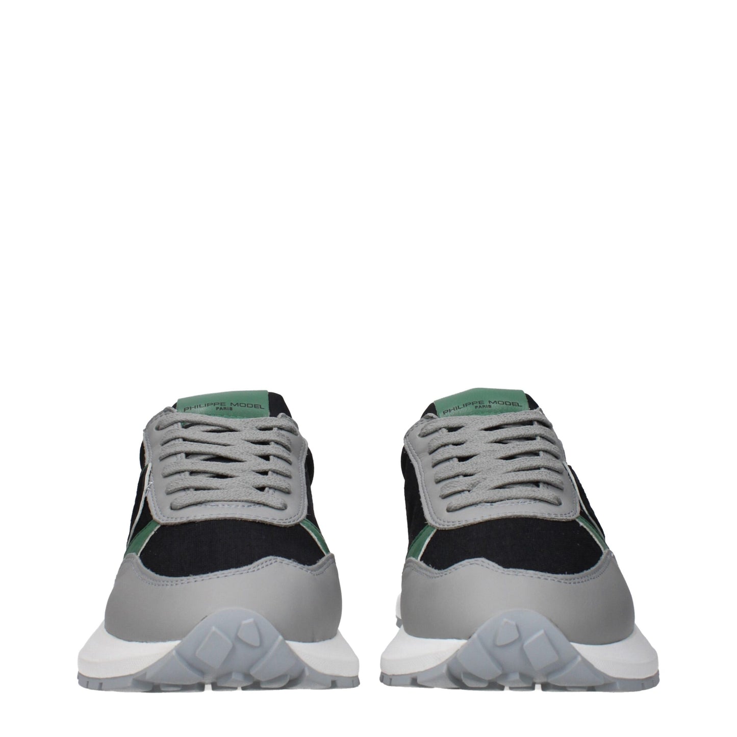 Philippe Model Schwarzer Stoff Sportliche Turnschuhe