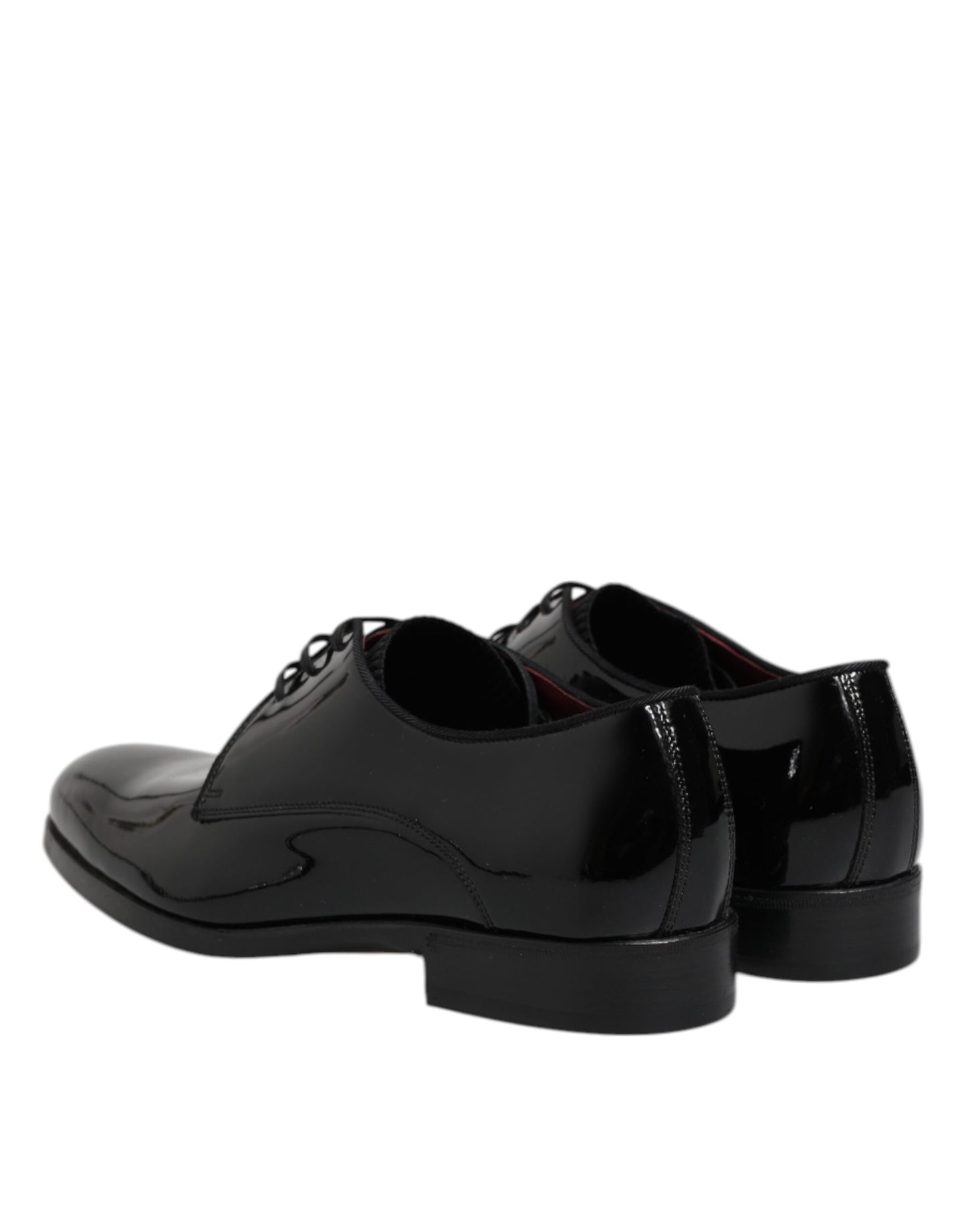 Dolce & Gabbana Schwarze Leder Schnürschuhe Männer Derby Formelle Schuhe
