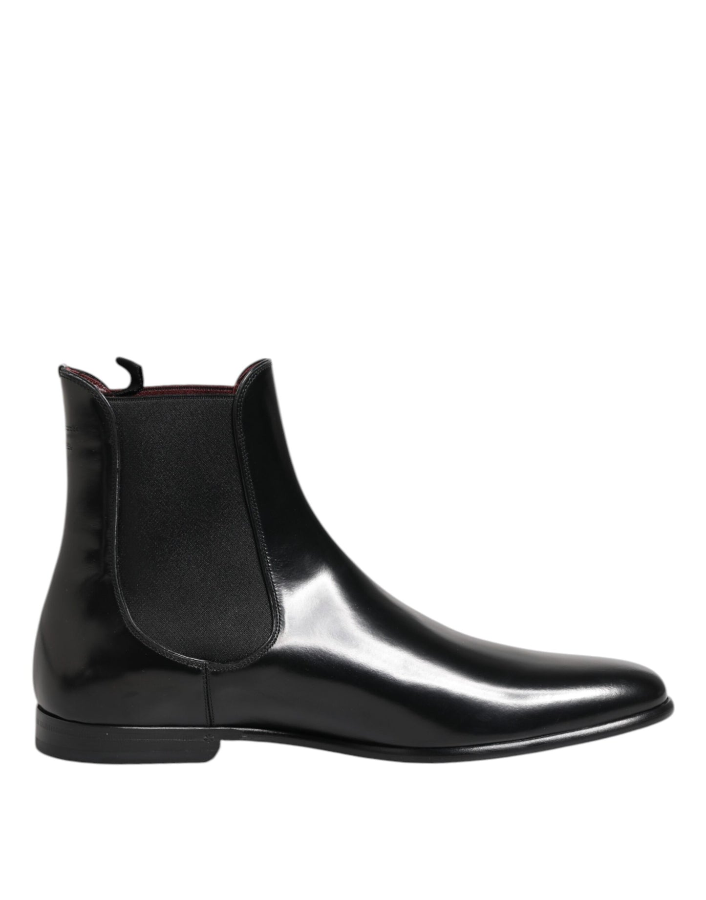 Dolce & Gabbana Schwarz Chelsea Slip On Mid Calf Stiefel Schuhe