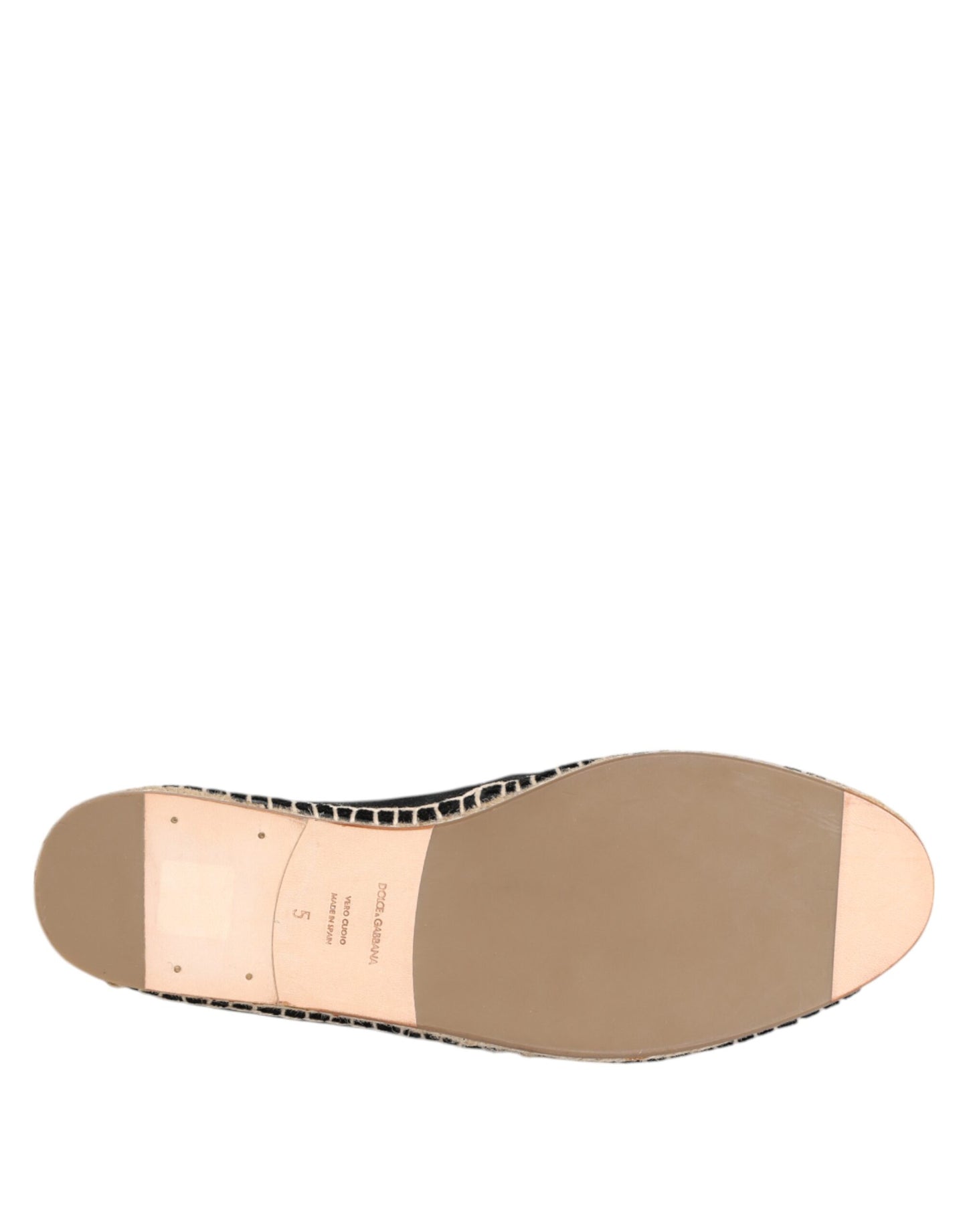Dolce & Gabbana Schwarzes Kreuz Kristall Slip On Espadrille Schuhe