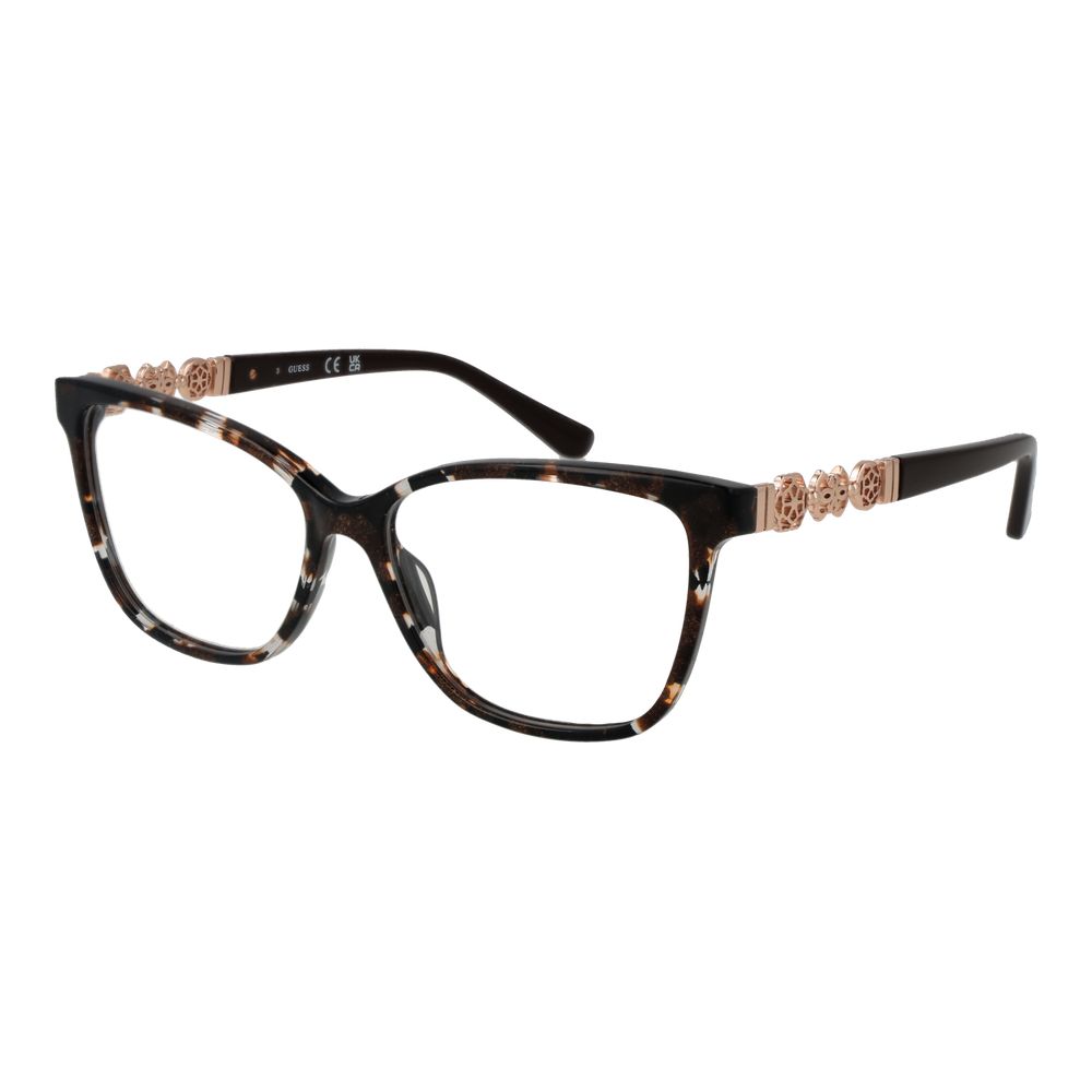 Guess Brillengestell aus braunem Acetat