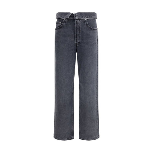 Agolde Schwarze Baumwoll-Jeans mit schmaler Passform