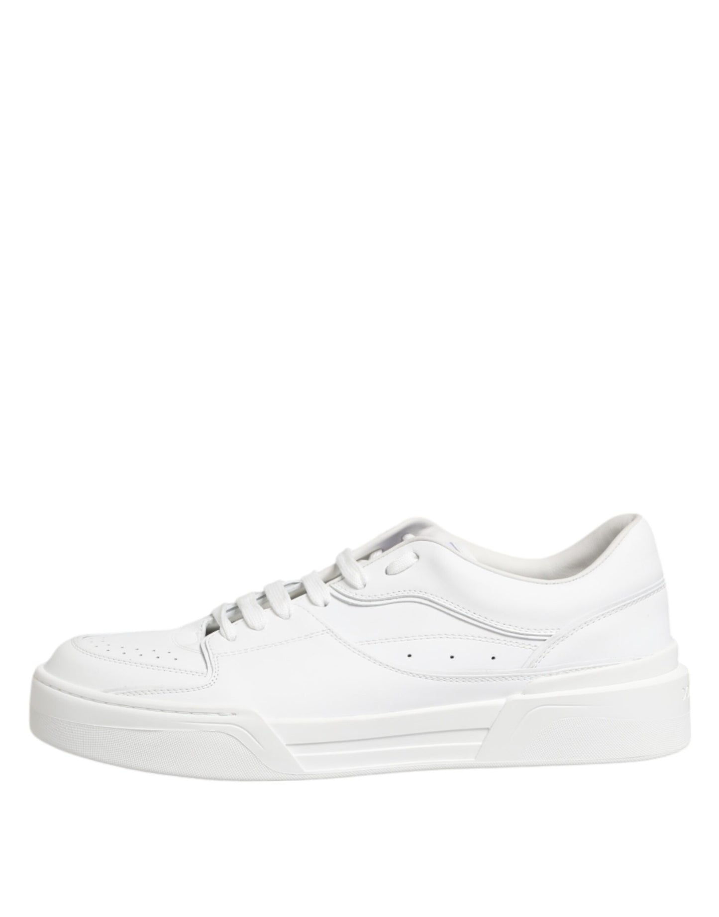 Dolce & Gabbana Weiß Miami Leder Low Top Turnschuhe Schuhe