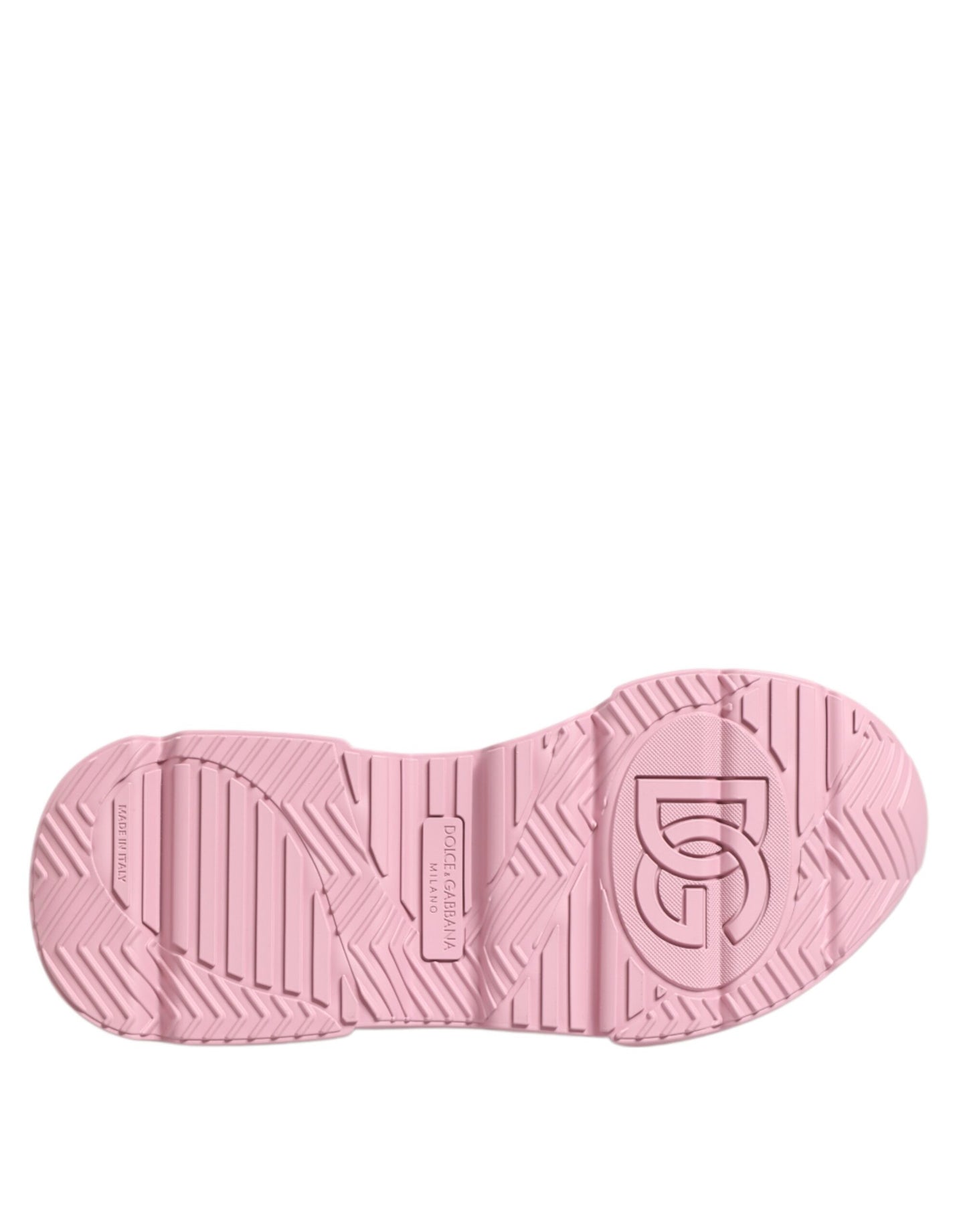 Dolce & Gabbana Rosa Leder Daymaster Low Top Sneakers Schuhe