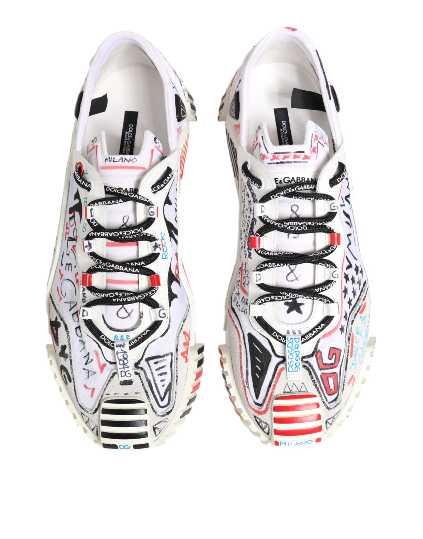 Dolce & Gabbana Multicolor Low Top NS1 Männer Turnschuhe Schuhe