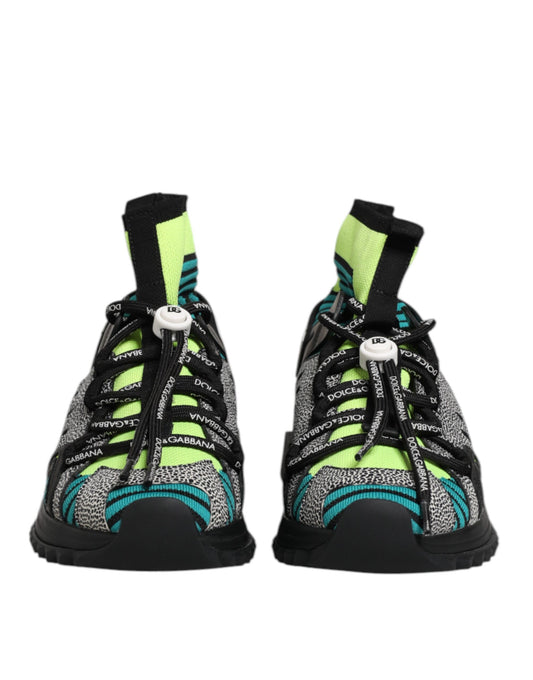 Dolce & Gabbana Multicolor Sorrento Socken Männer Turnschuhe Schuhe