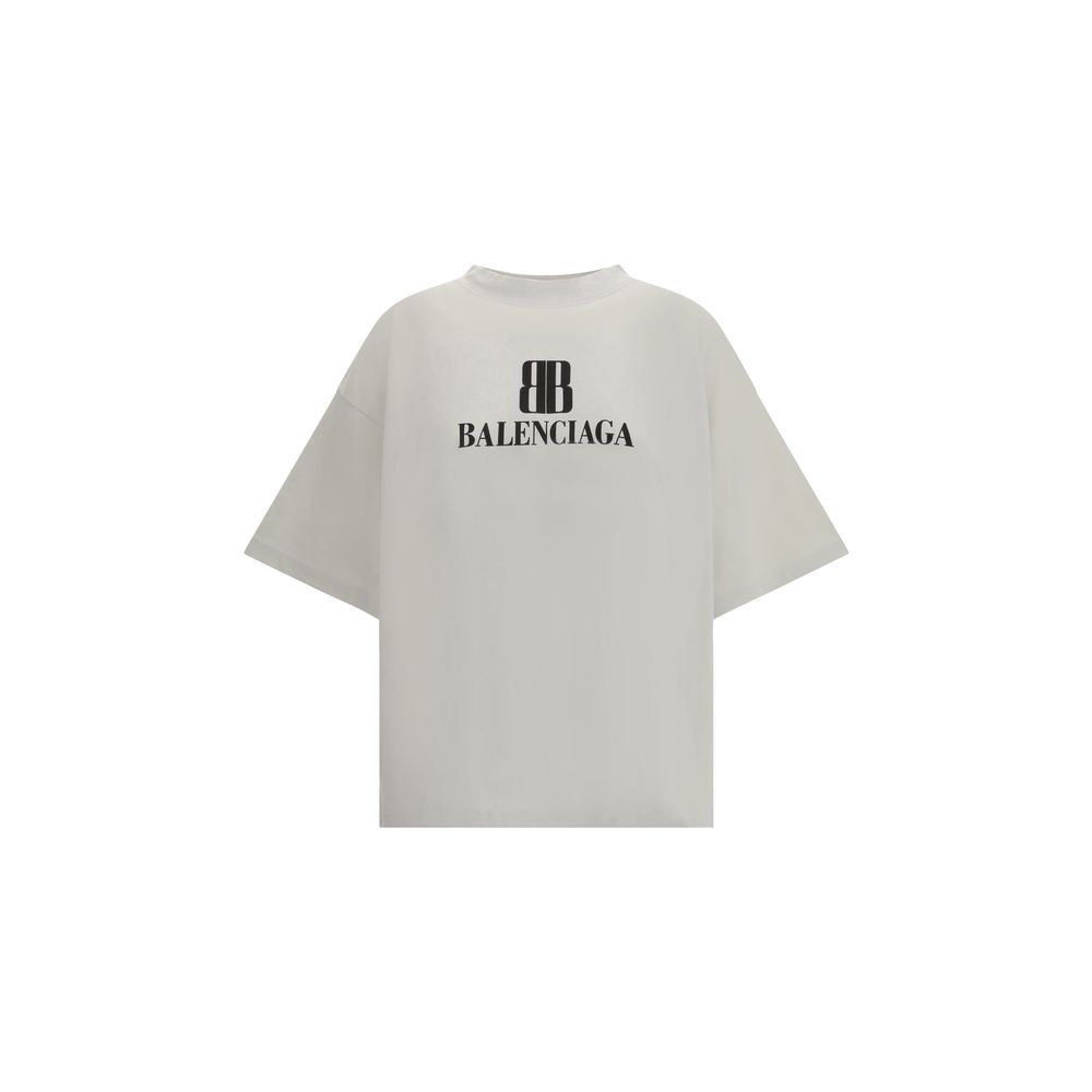 Balenciaga Graues Baumwoll-T-Shirt