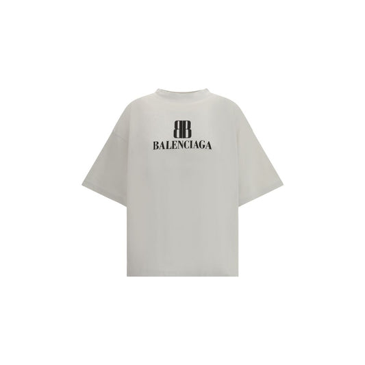 Balenciaga Graues Baumwoll-T-Shirt