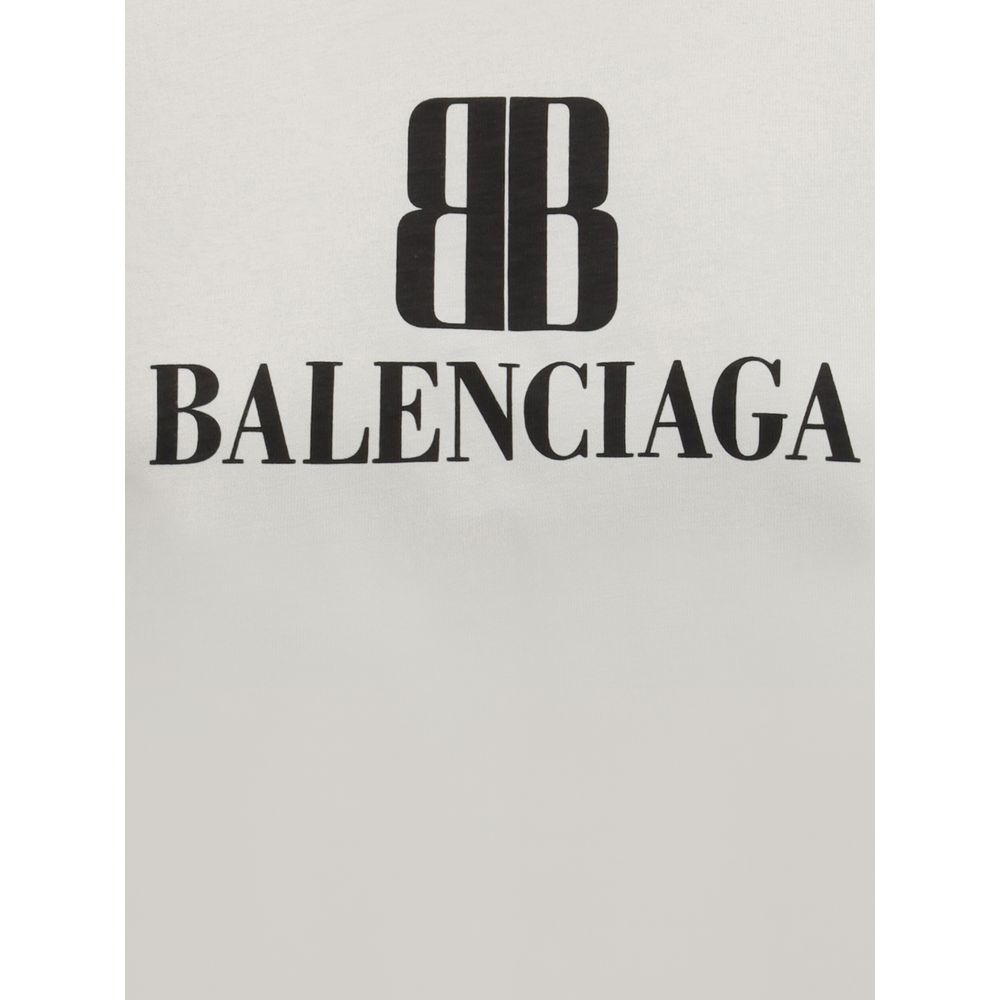 Balenciaga Graues Baumwoll-T-Shirt