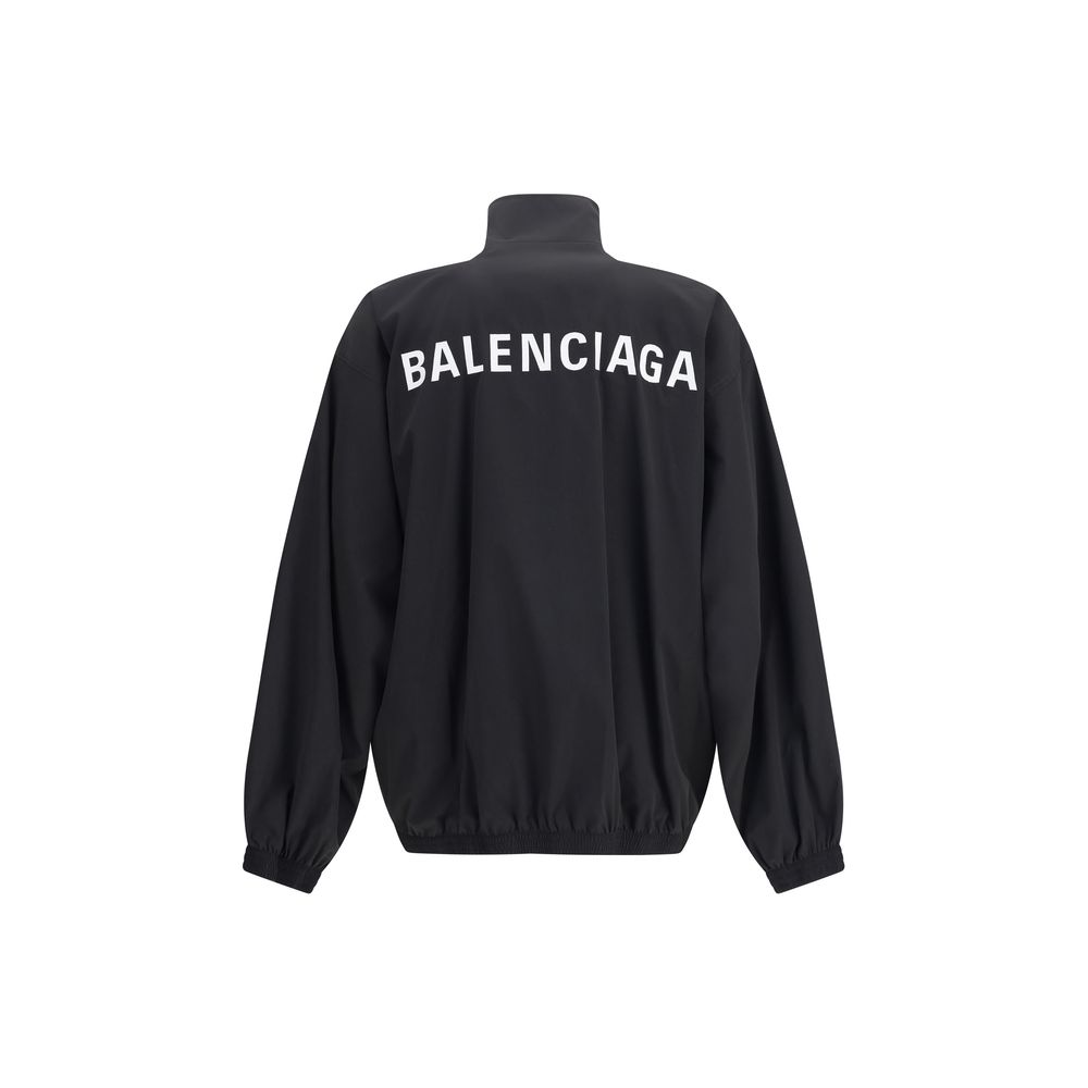 Balenciaga Schwarze Polyester-Jacke im Shell-Design