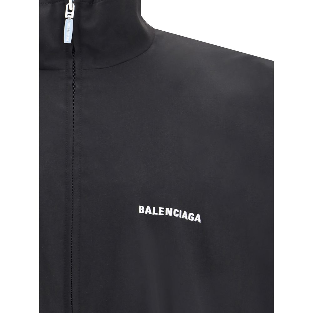 Balenciaga Schwarze Polyester-Jacke im Shell-Design