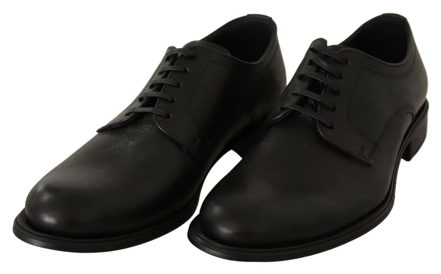 Dolce & Gabbana Schwarze Schnürschuhe aus Leder für Männer Formelle Derby-Schuhe