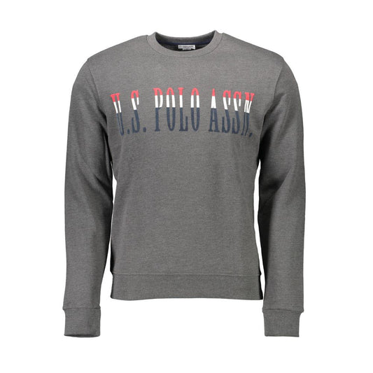 U.S. POLO ASSN. Grauer Baumwollpullover für Männer