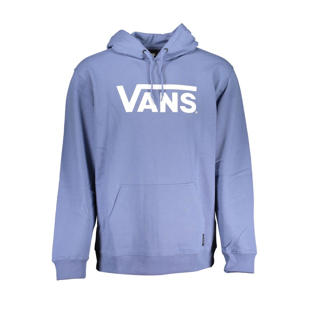 Vans Blauer Baumwollpullover für Männer mit Kapuze und zentraler Tasche