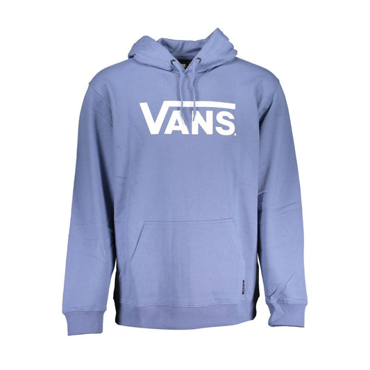 Vans Blauer Baumwollpullover für Männer mit Kapuze und zentraler Tasche