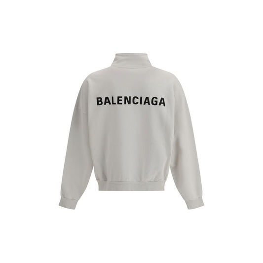Balenciaga Baumwoll-Sweatshirt in Reinweiß