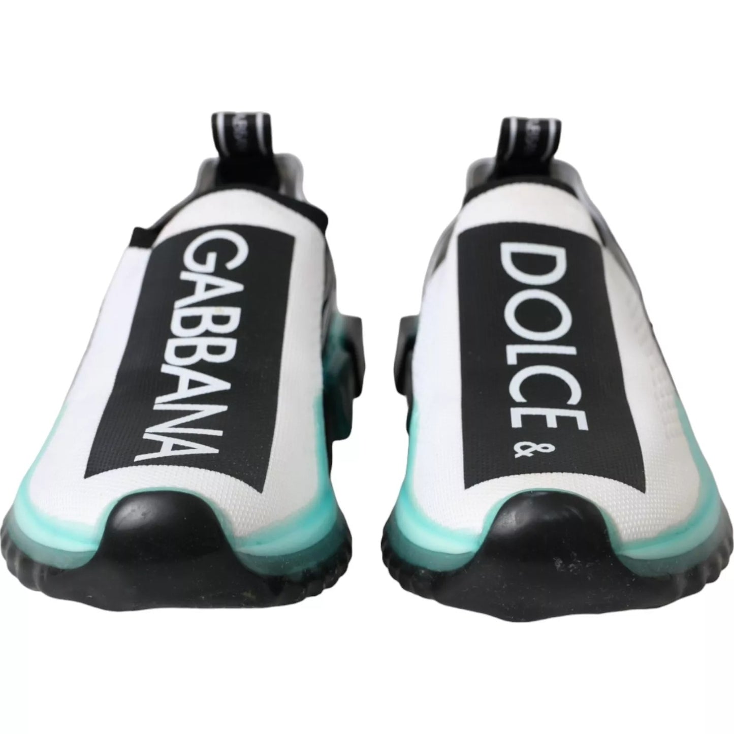 Dolce & Gabbana Schwarz Weiß Blau Slip On Sorrento Sneakers