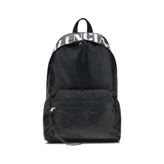 Balenciaga Schwarzer Ovis Aries Aries-Rucksack aus Lammleder