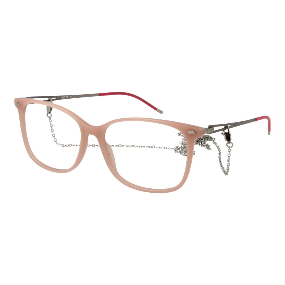 Hugo Boss Cremefarbene Acetat-Brille (Gestell)
