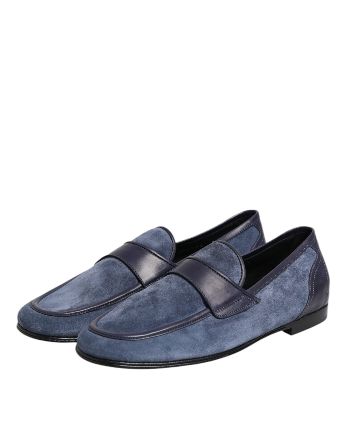Dolce & Gabbana Blaue Wildleder Loafers Mokassin Schuhe