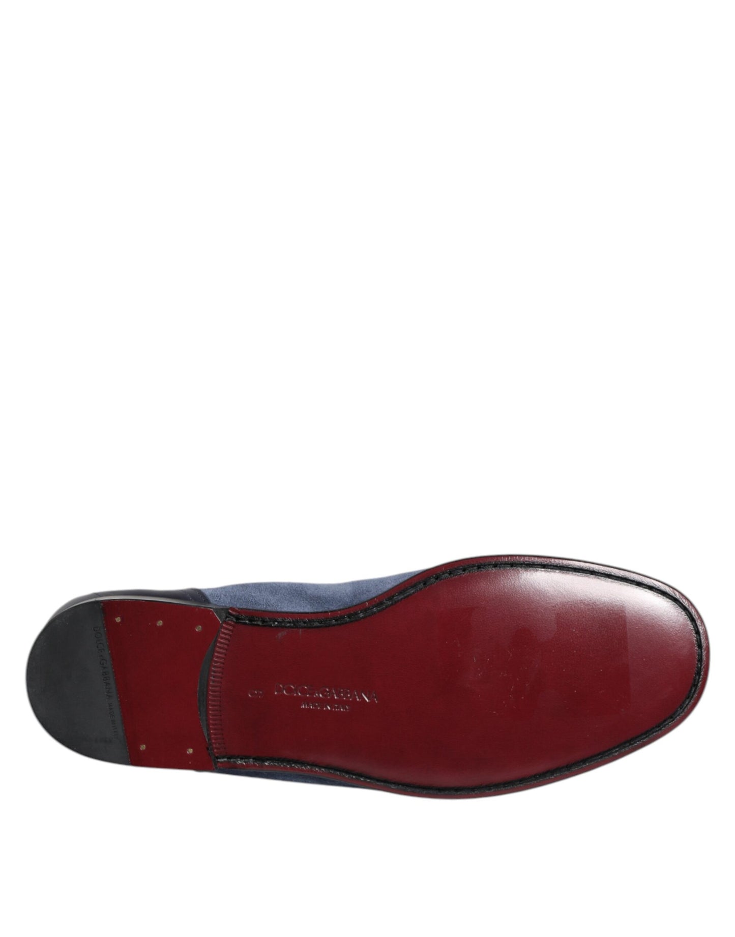 Dolce & Gabbana Blaue Wildleder Loafers Mokassin Schuhe