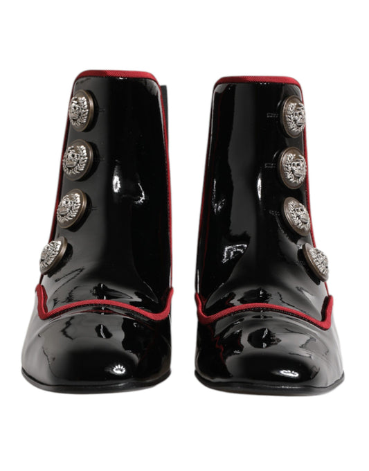 Dolce & Gabbana Schwarze Jackie geknöpfte Chelsea Boots Schuhe