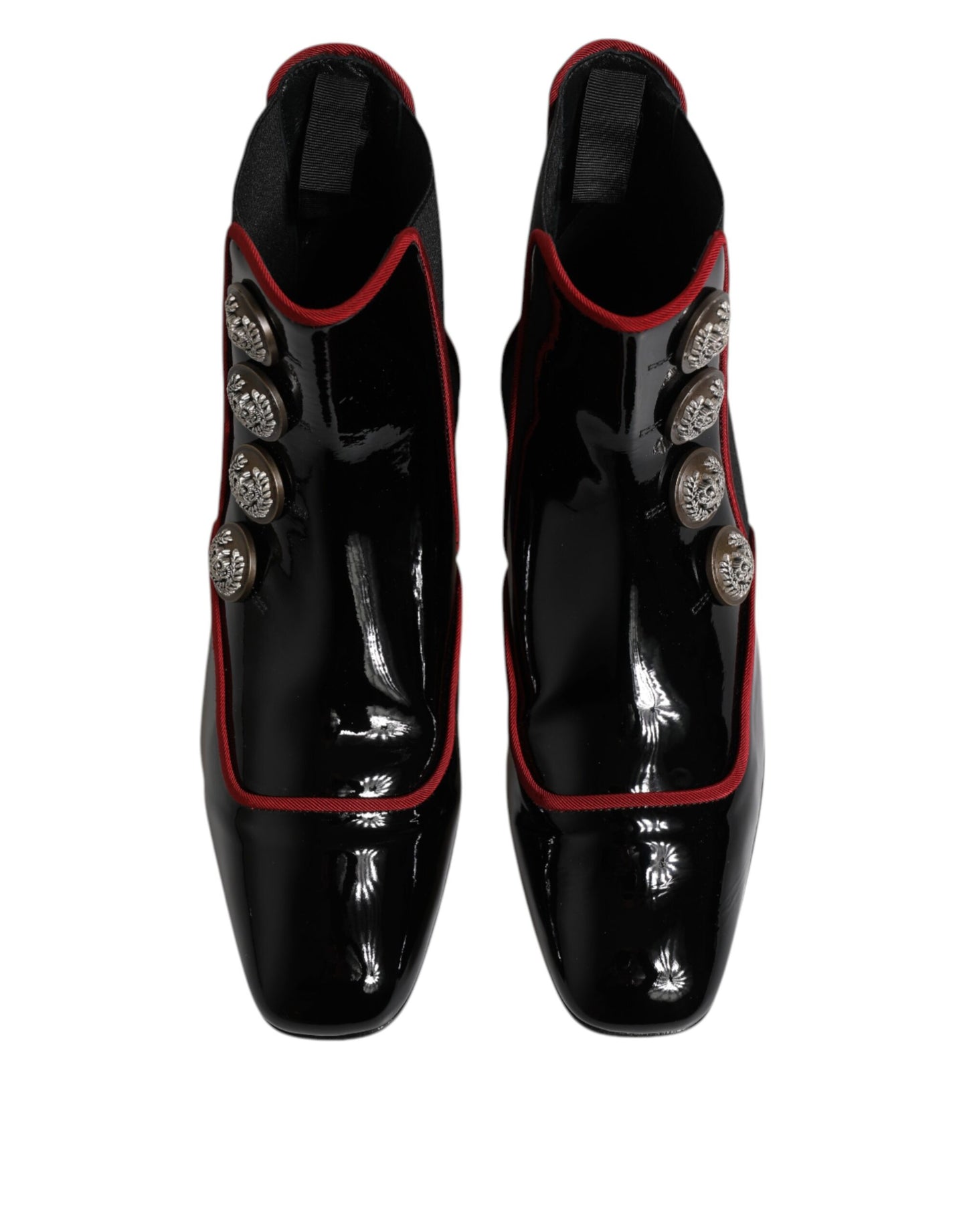 Dolce & Gabbana Schwarze Jackie geknöpfte Chelsea Boots Schuhe