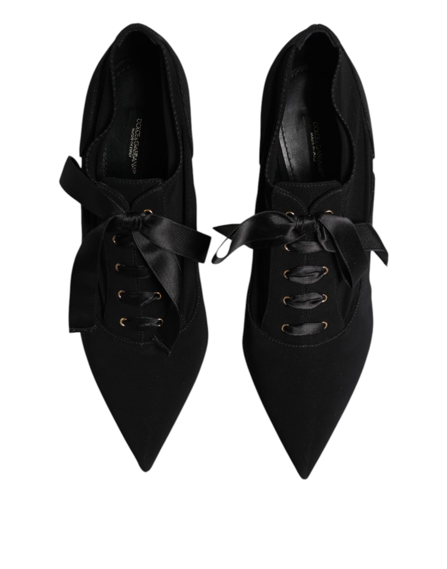 Dolce & Gabbana Schwarze Spitze Stiletto Heels Pumps Schuhe