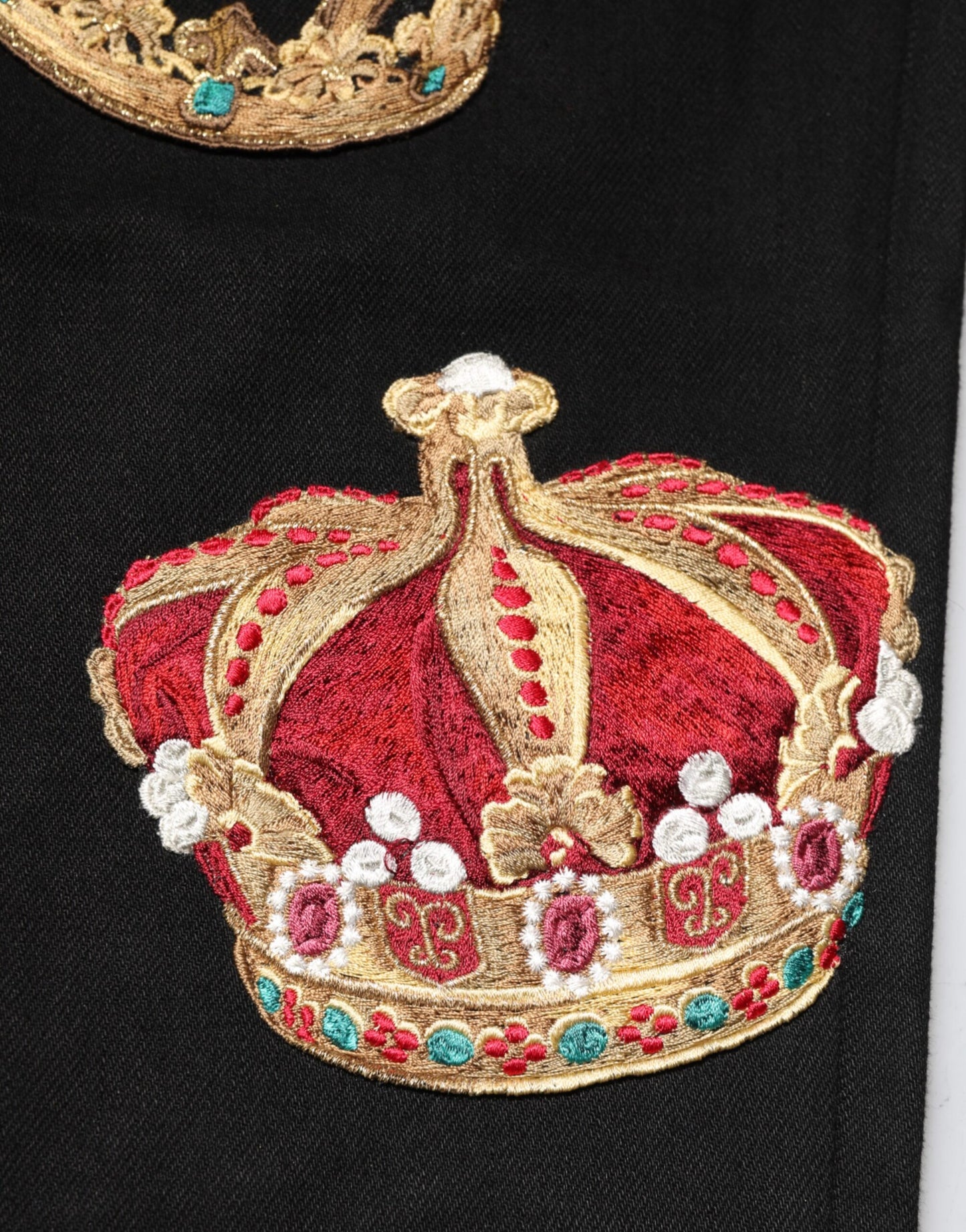 Dolce & Gabbana Schwarz Barock Royal Männer Kleid Hose Hose