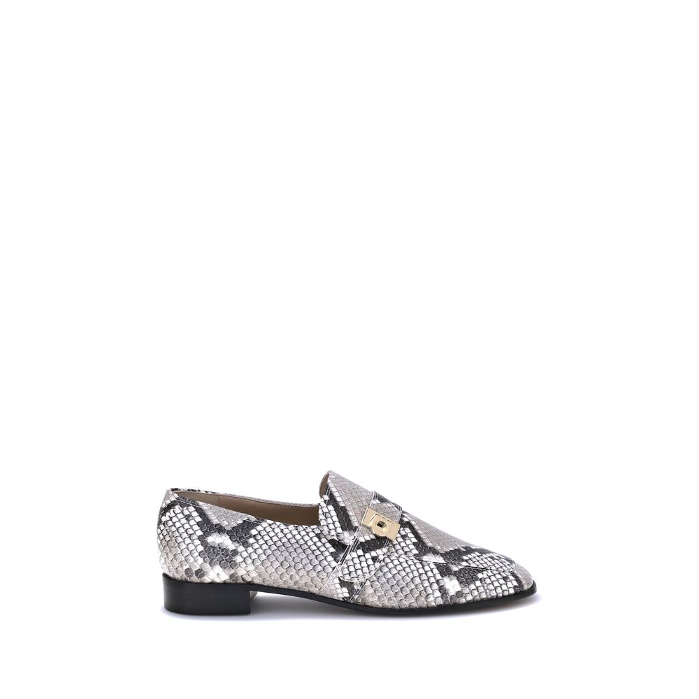 Ferragamo Bunte Slipper aus Ziegenleder